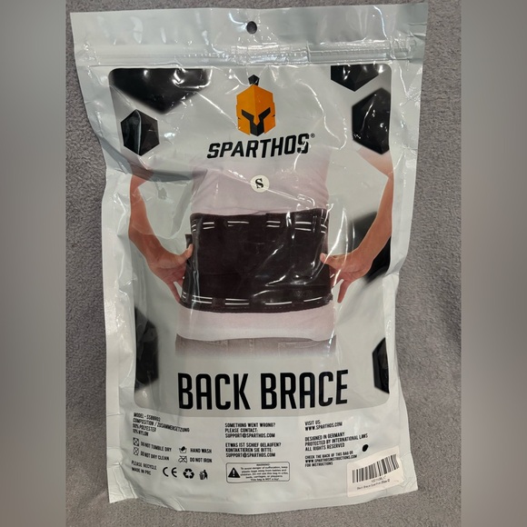Sparthos Back Support Belt-Relief from Back Pain,Sciatica,Herniated Disc (Small) - Picture 1 of 8